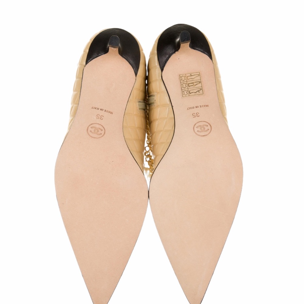 Chanel Camellia Quilted Faux Pearls Boots - Picture 6 of 15